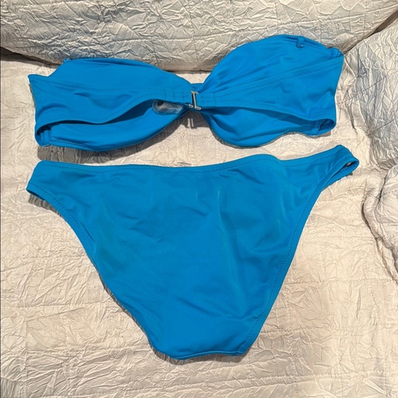 Victoria's Secret Blue Twist Bandeau Bikini Set - Picture 3 of 3